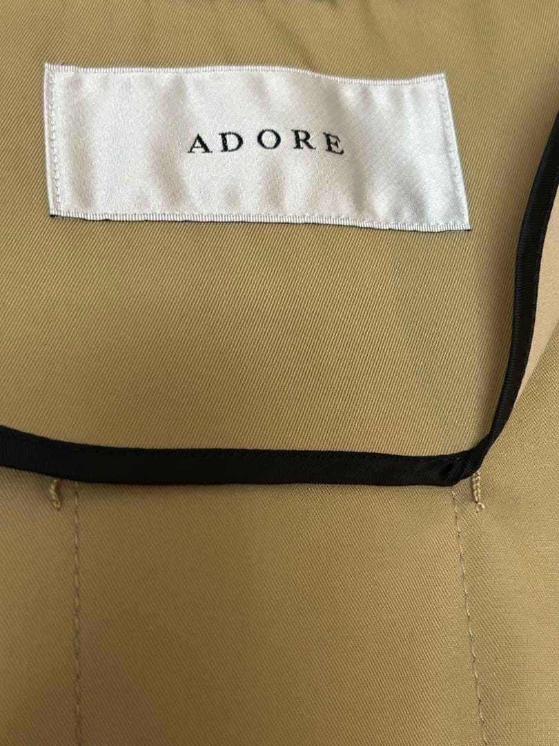 ADORE アドーア コンパクトコットンノーカラーコート