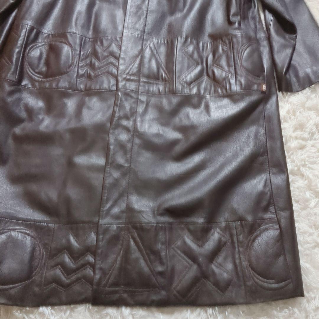 90's HAI sporting gear ラムレザー ロングコート 3L相当
