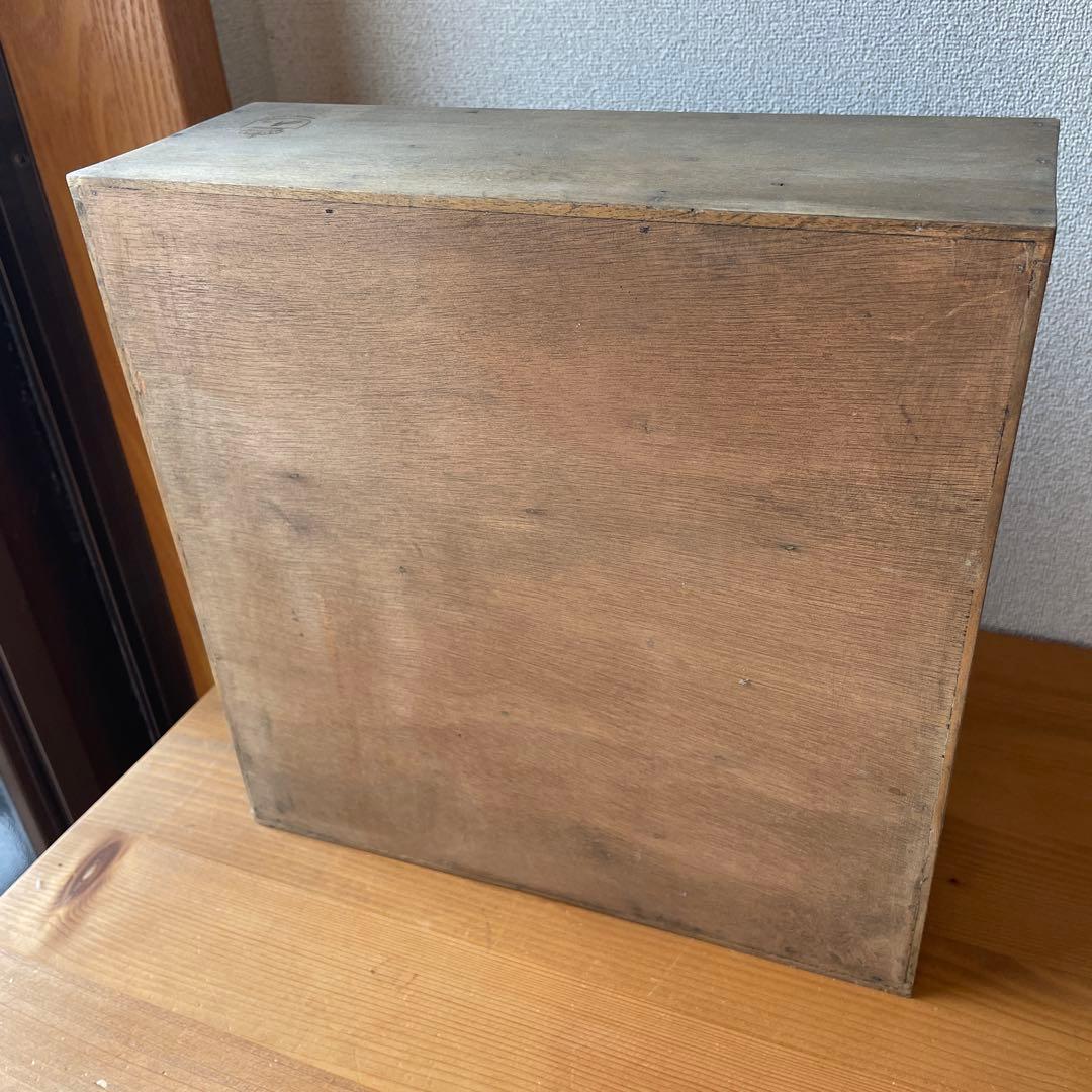 アンティーク風　木製　9キューブ　ドロワーズ　収納棚