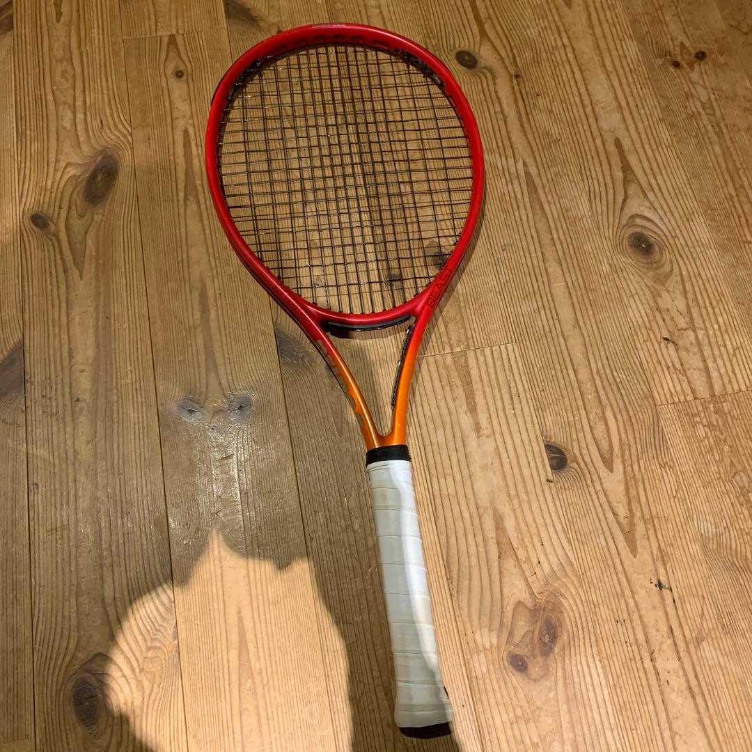 現行型　prince BEAST O3 100 G2テニスラケット 赤オレンジ