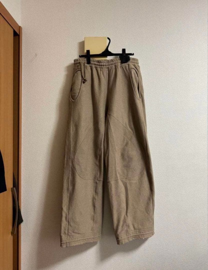 ジェンイェ JIAN YE 23AW 　スウェットパンツ ワイド ベージュ F