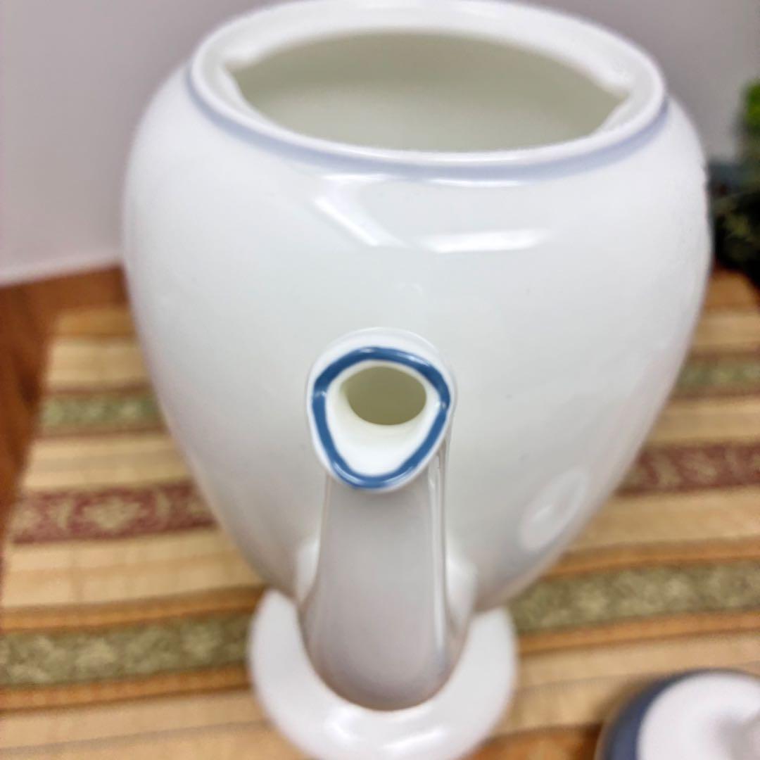 極美品 ウェッジウッド グレンミスト スージークーパーコーヒーティーポット 黒壺