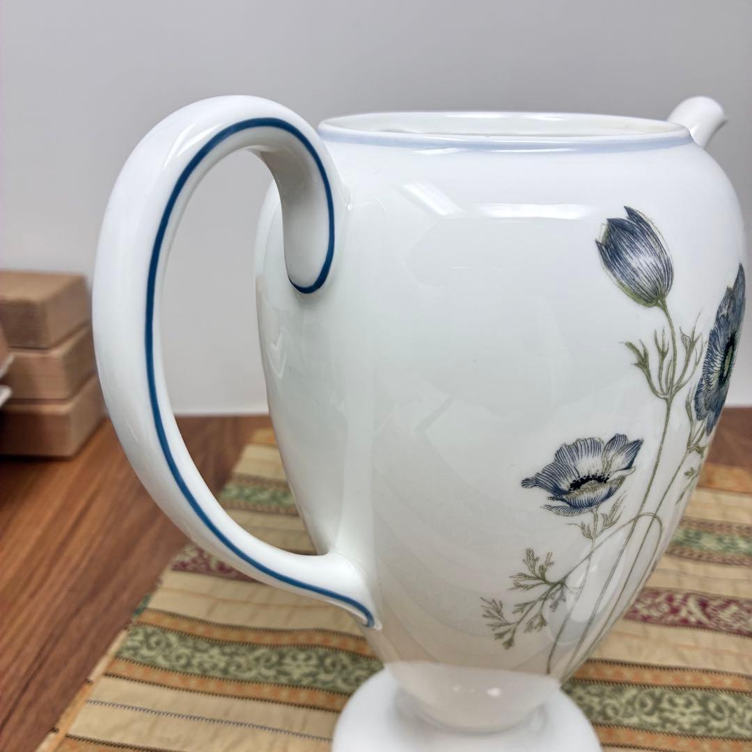 極美品 ウェッジウッド グレンミスト スージークーパーコーヒーティーポット 黒壺