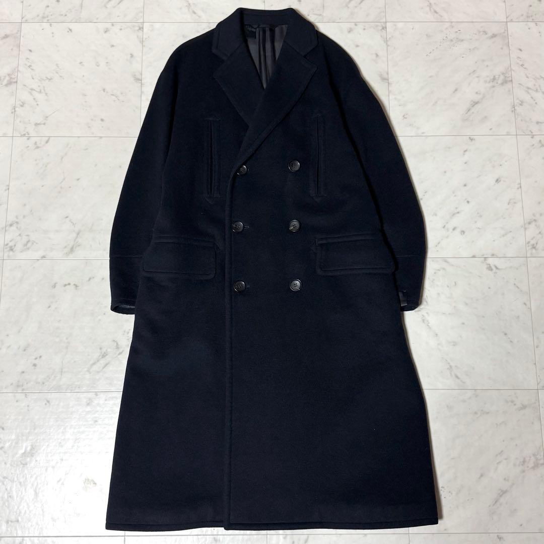【着丈117㎝】 N.HOOLYWOOD ダブルチェスターコート ウール 36