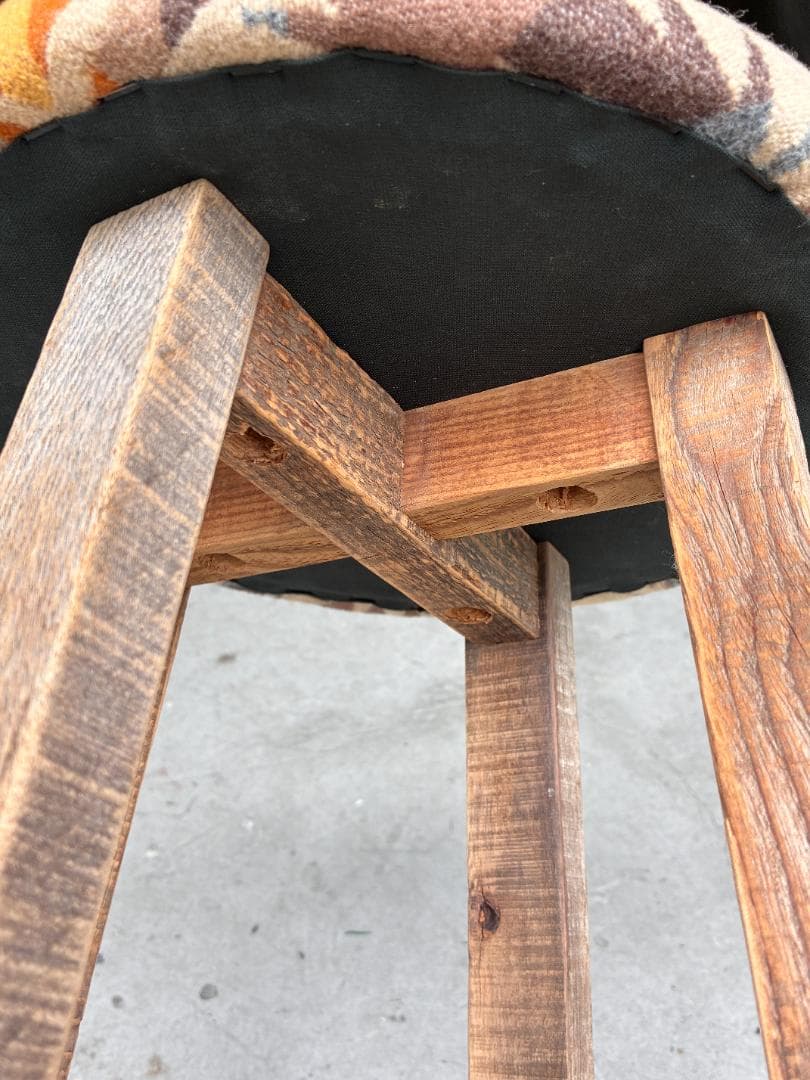 vintage stool オルテガスツール　ペンドルトン　ネイティブ柄