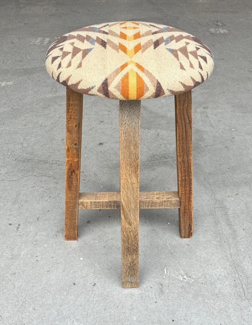 vintage stool オルテガスツール　ペンドルトン　ネイティブ柄