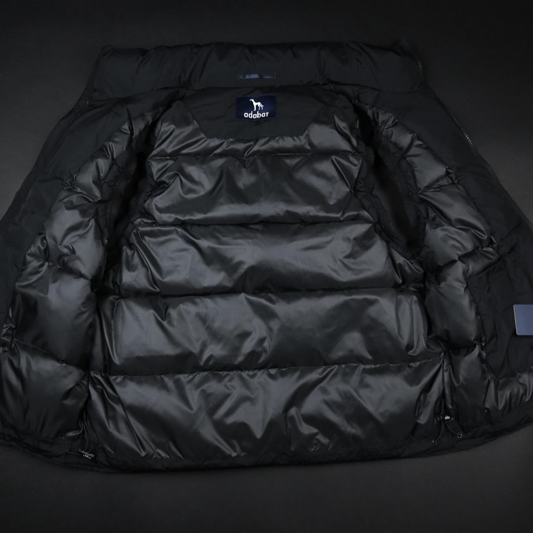 アダバット ADABAT NAVY 撥水 ジェットブラック ダウンベスト 黒 S