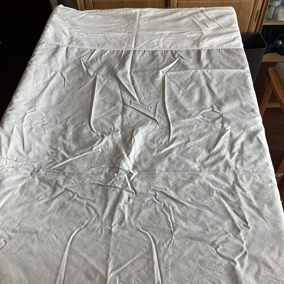 【セット売り】最高級羽毛布団　ホワイトグース2kg ダブル 掛け布団カバー