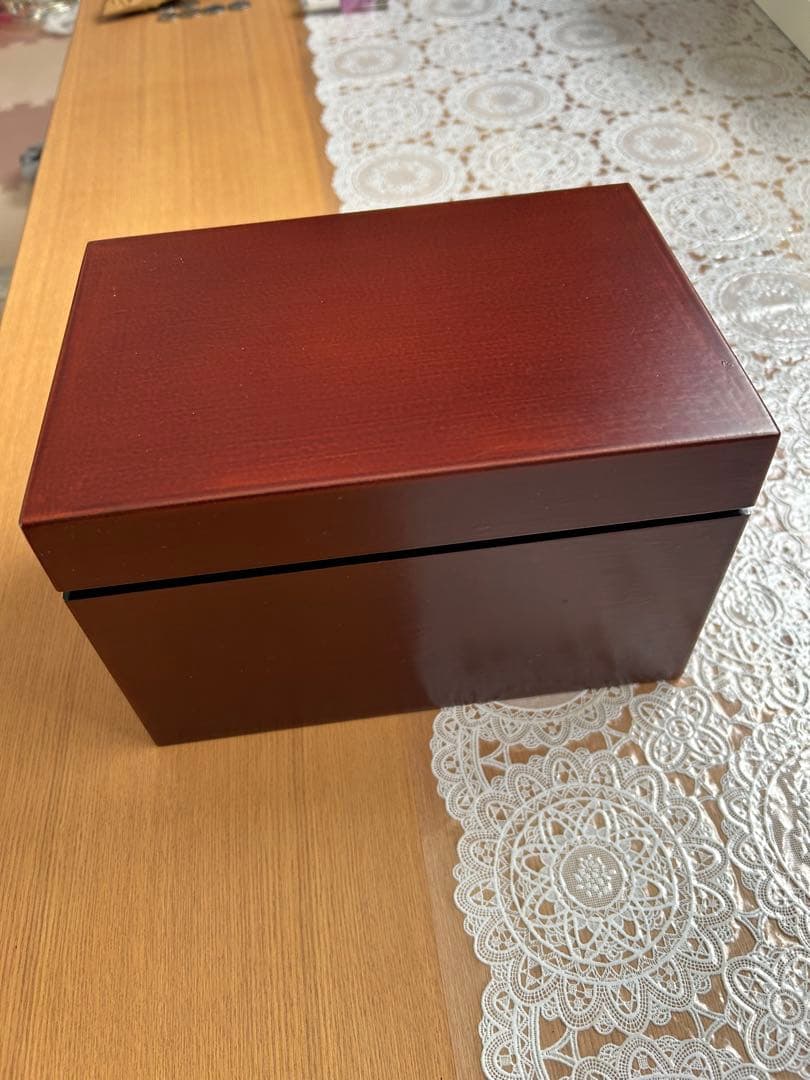 す*か様 茶道具セット 一式 焦茶箱付き 木箱のサイズ 約高さ14㌢幅21㌢奥行