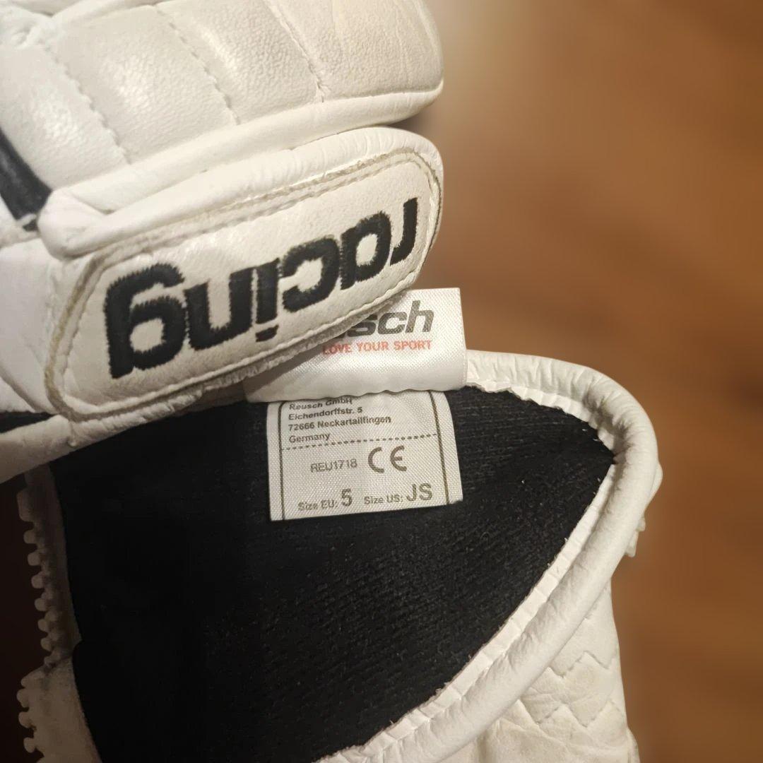 reusch RJ スキーグローブ ホワイト/ブラック　子供用М