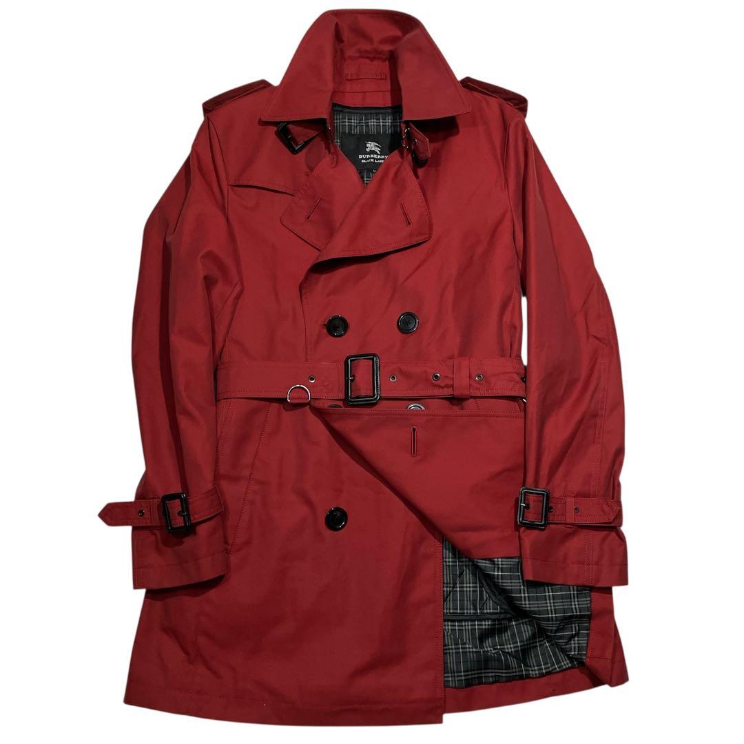 【希少色】バーバリーブラックレーベル　ライナー付 トレンチコート　ノバチェ　2w