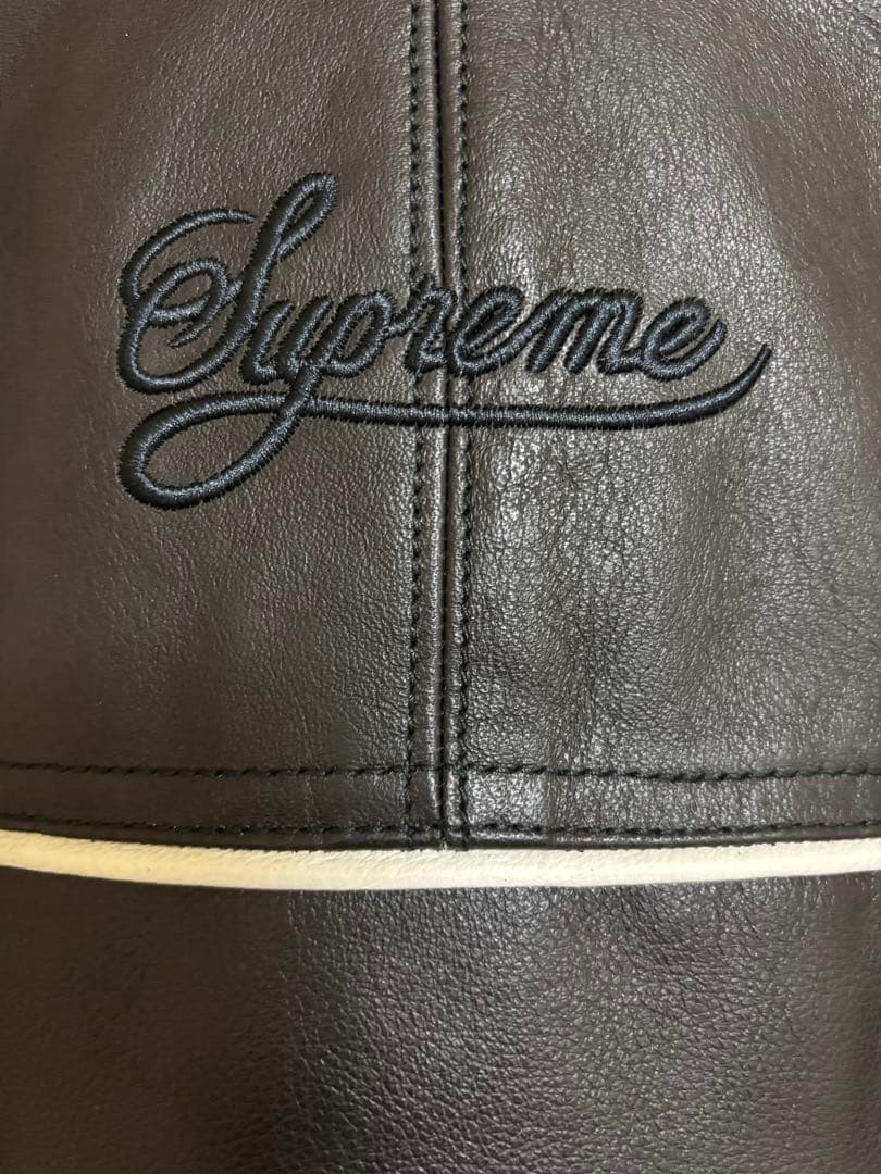 Supreme Nike Leather Varsity Jacket Sサイズ
