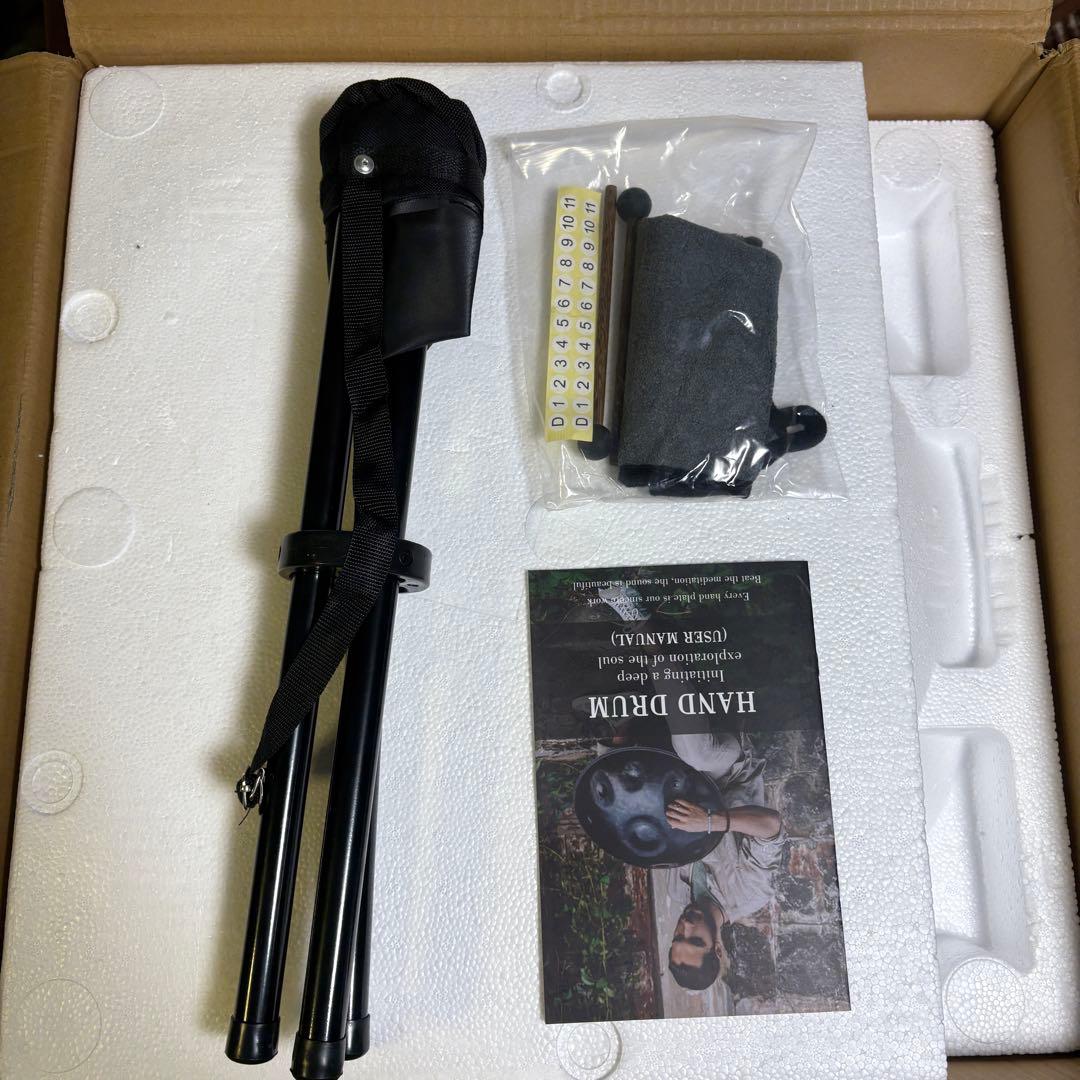 新品 ハンドパン 9音 Dマイナー　バッグ付 46cm