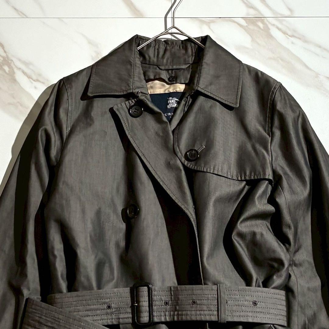 バーバリーロンドン トレンチコート ノバチェック ライナー Aライン グレー