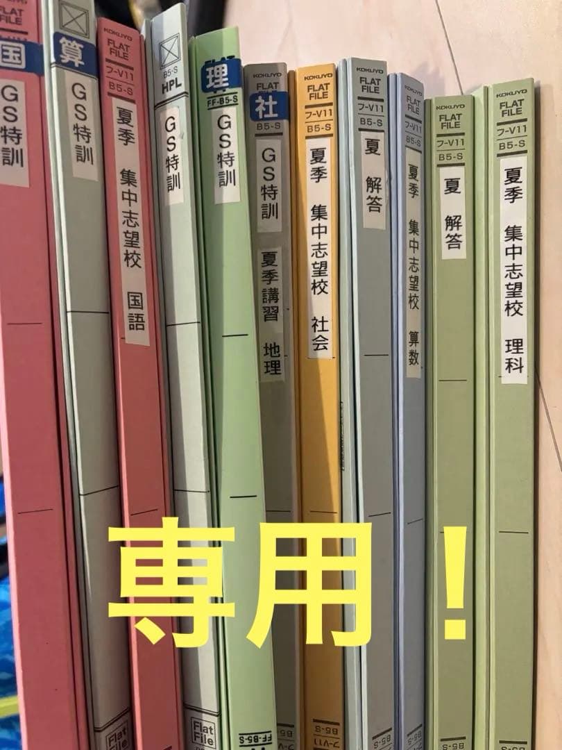 サピックス　6年生　ゴールデンウィーク特訓　夏季集中特訓　と　3年分マンスリー等