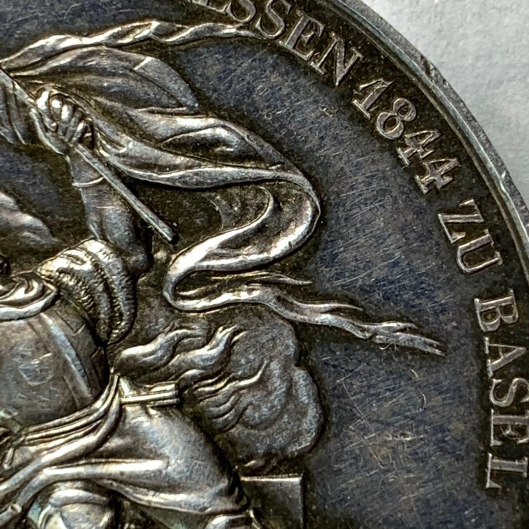 銀製　1844年 スイス　バーゼル射撃祭記念　ソーコールドターラー　外国