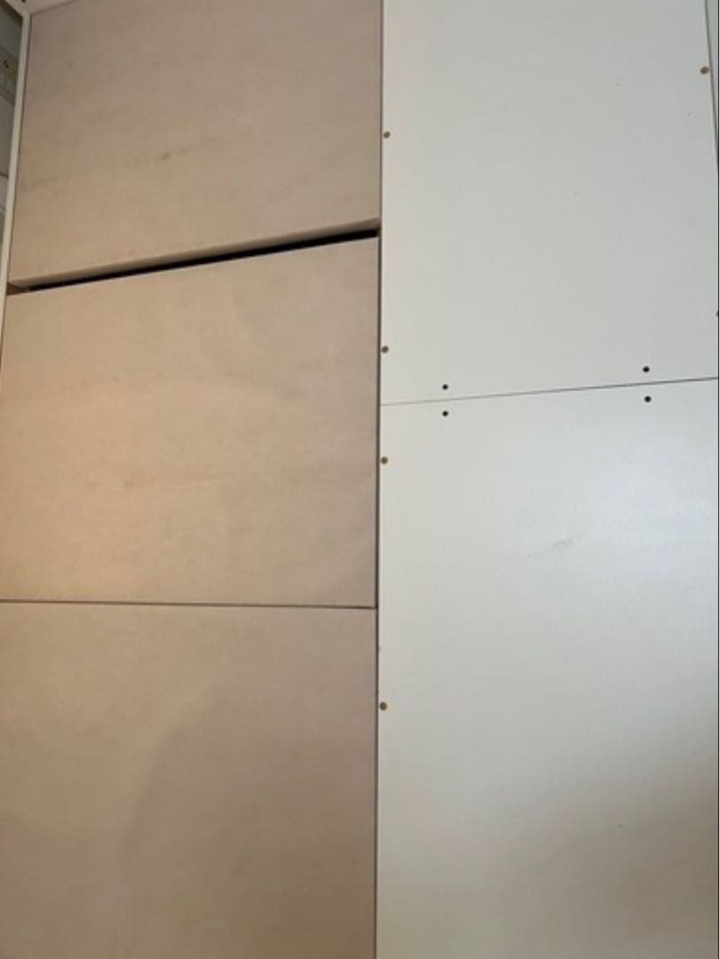 ホワイトダブルベットフレーム　引き出し収納付き