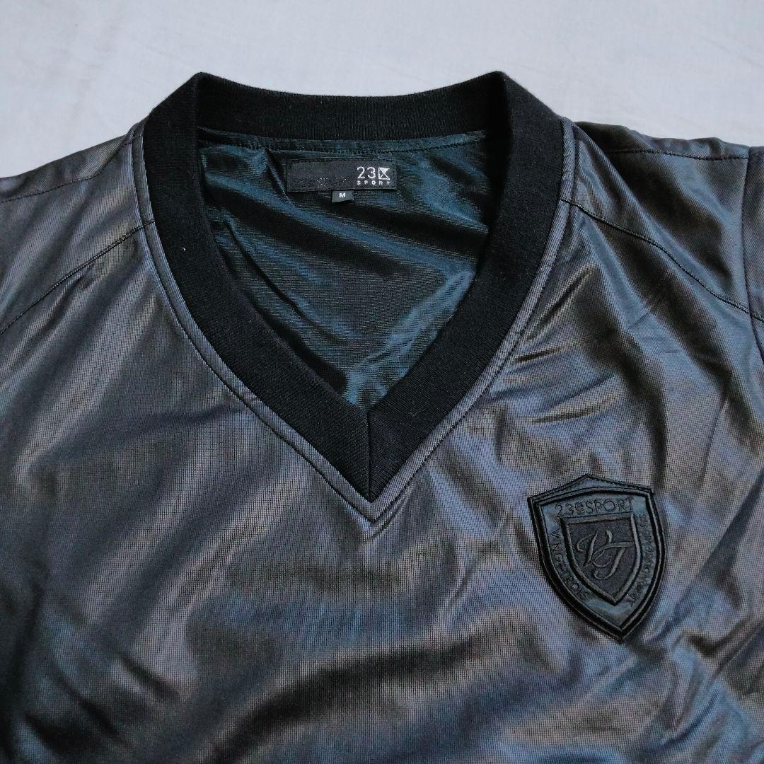 23区SPORT　メンズ　Vネック ジャンパー　ベスト　2way　ブラック　M