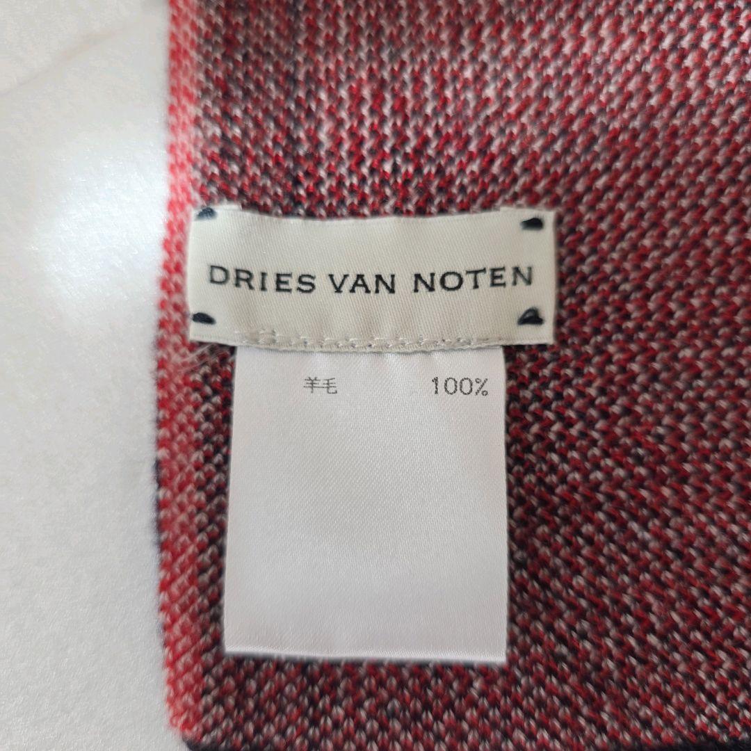 ドリスヴァンノッテン マフラー ネイティブ 柄 ウール100％