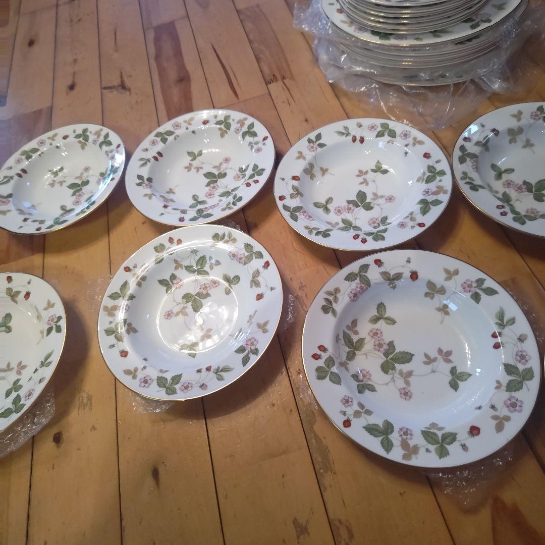  WILD STRAWBERRY スープ皿 ８枚