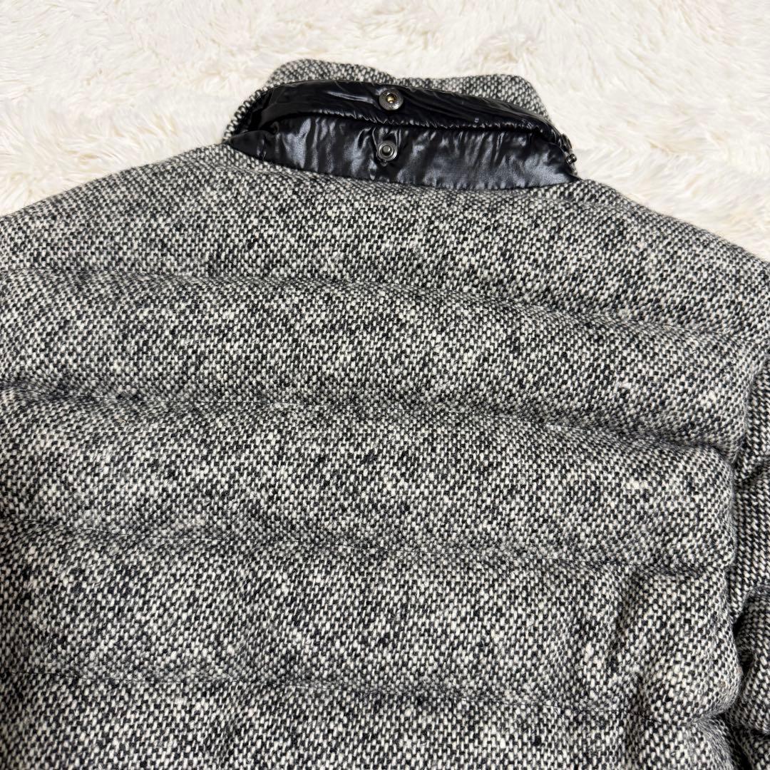 【美品】モンクレール ASTERE 2way ダウンジャケット ツイード 00