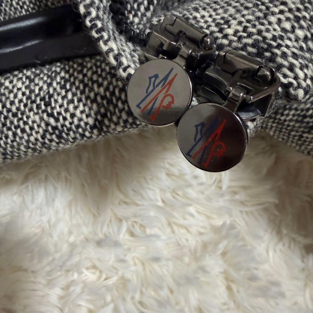 【美品】モンクレール ASTERE 2way ダウンジャケット ツイード 00