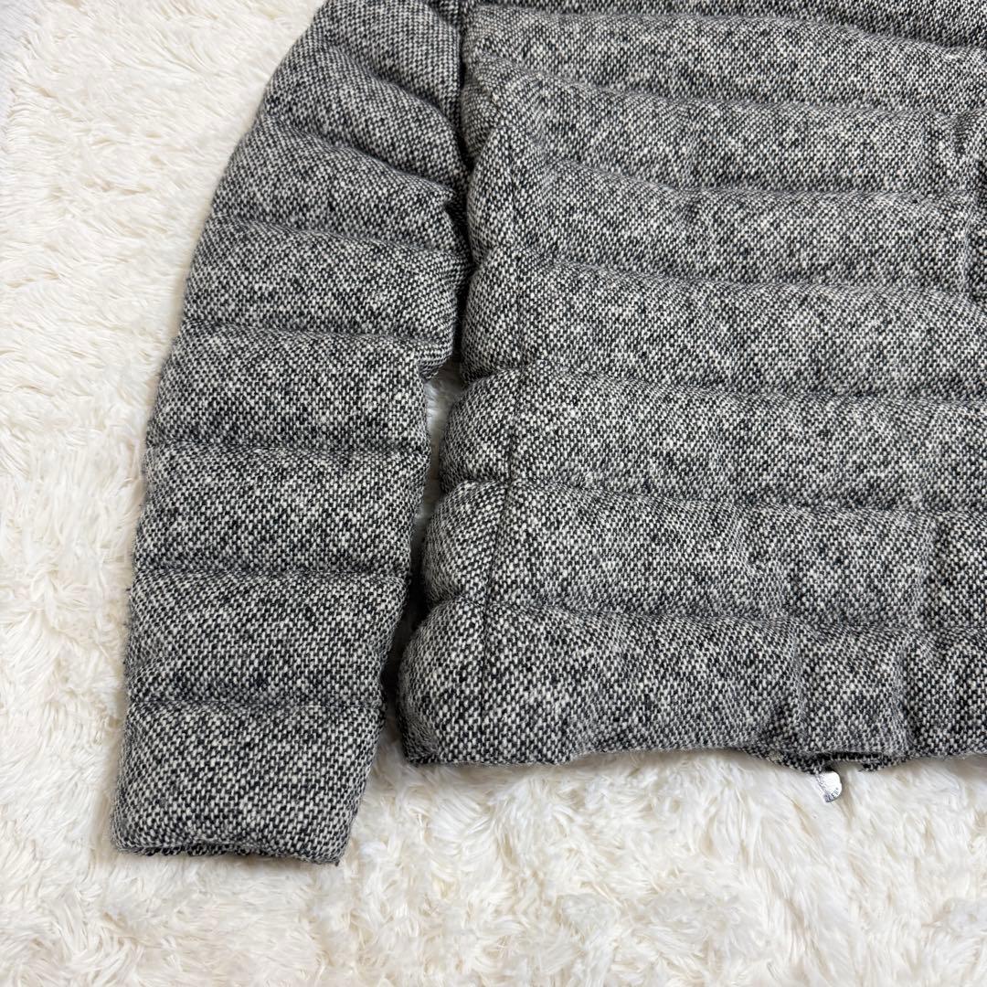 【美品】モンクレール ASTERE 2way ダウンジャケット ツイード 00