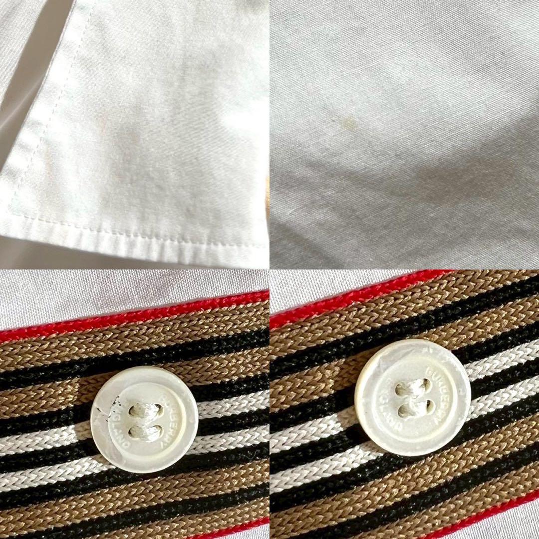 美品✨BURBERRY TB Logo Shirt 刺繍ロゴ コットンシャツ