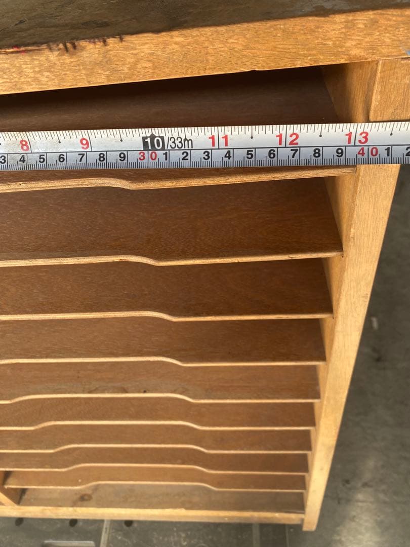 昭和レトロ　絵画棚　木製ラック　126×60×66cm 大型　美術室　学校