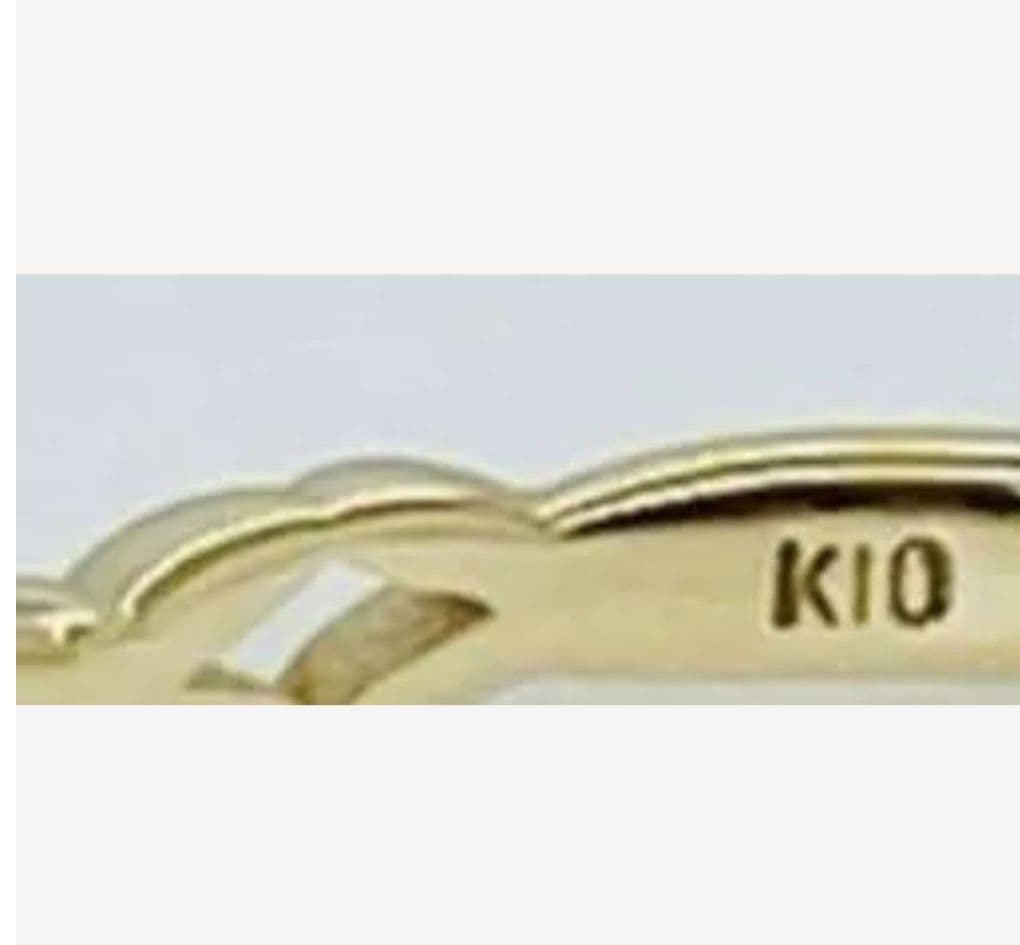 k10 YG ペリドット リング　9号