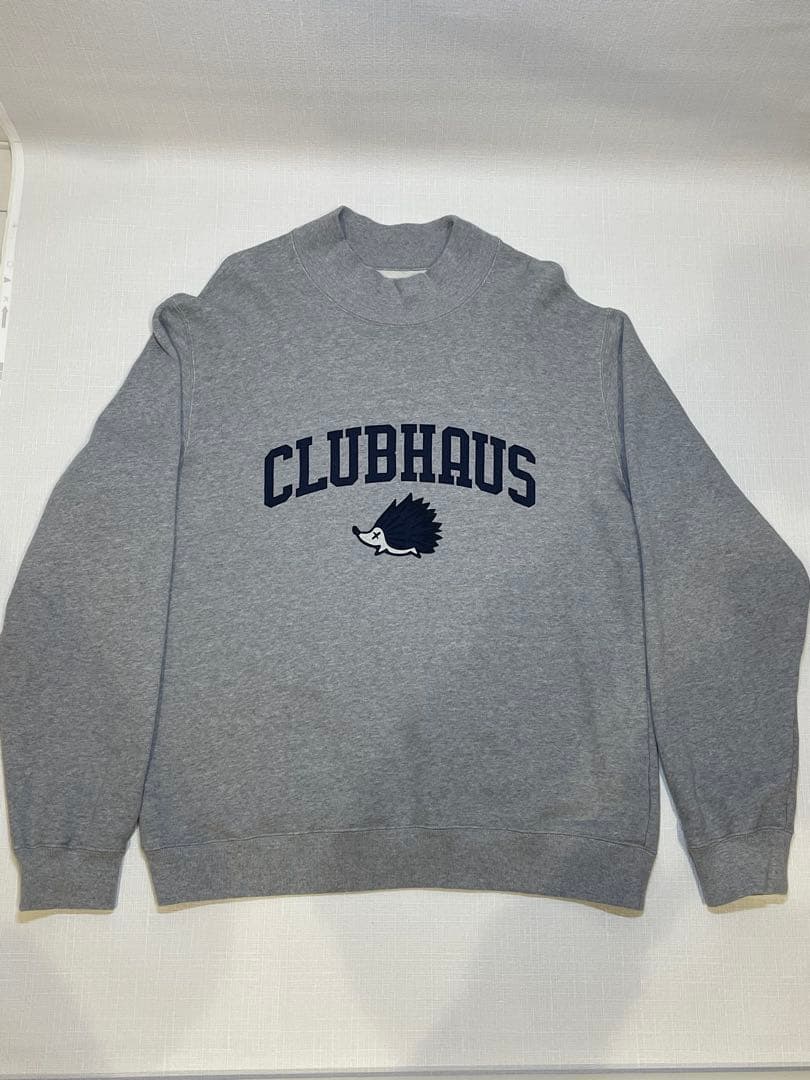 Clubhaus グレー ハイネックHighneck SweatShirt XL