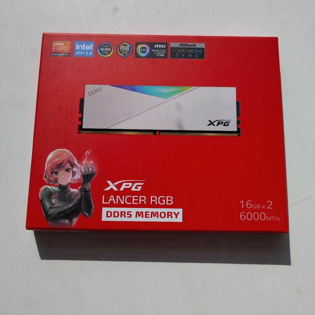 メモリー XPG Lancer RGB DDR5 16GB x 2 6000MT/s