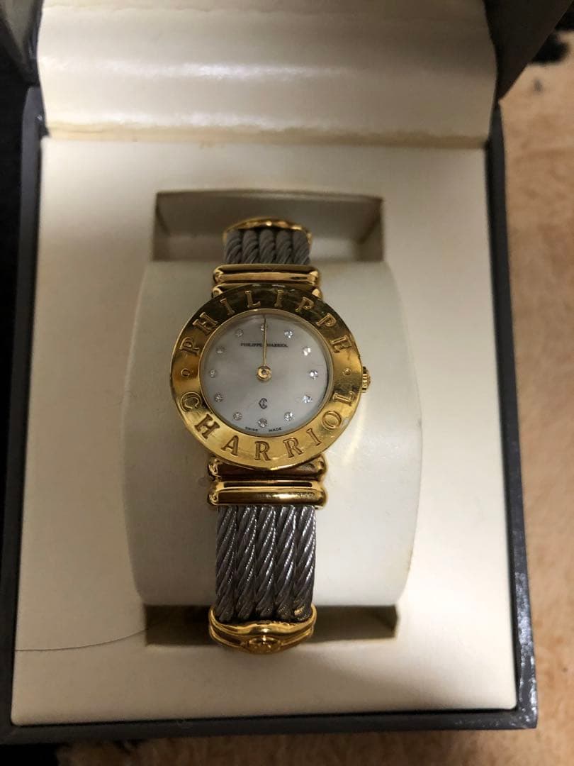 フィリップシャリオール 腕時計 サントロペ シェル ダイヤモンド 2748