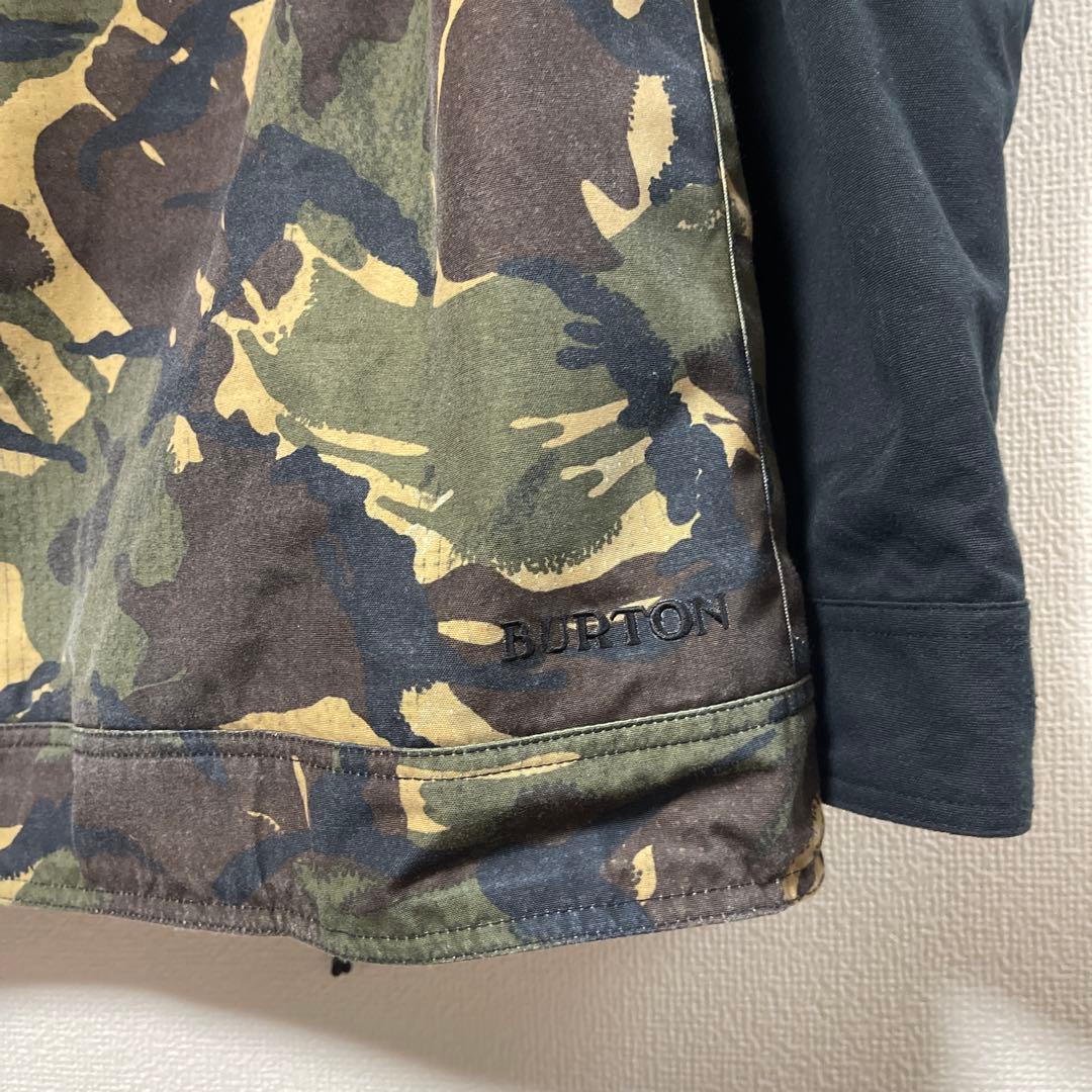 BURTON バートン スノボーウェア 迷彩 フード取外可能 S