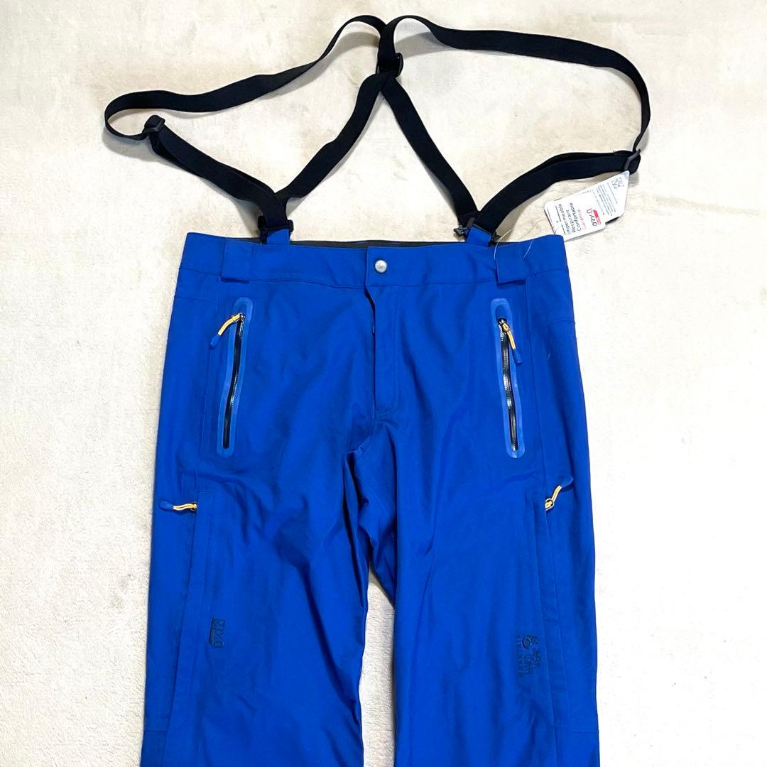 【新品未使用タグ付き】mountain hardwear ビブパンツ　M 青