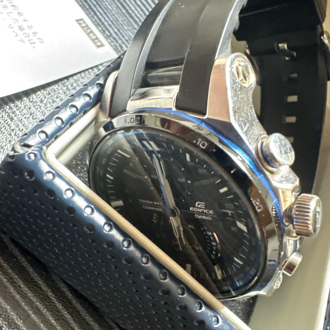 EDIFICE クロノグラフ ラバーベルト 5325 EQW-A1200