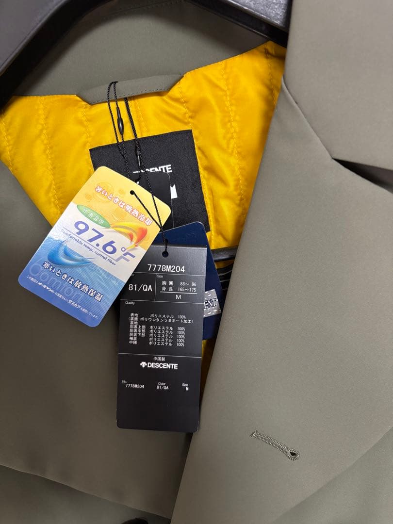 【新品】DESCENTE／ダブルブレスト トレンチコート