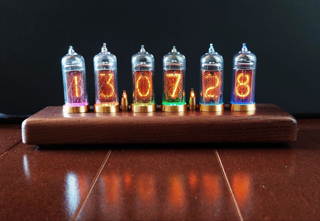【本物】ニキシー管時計 Nixie tube IN-14 製 レトロ