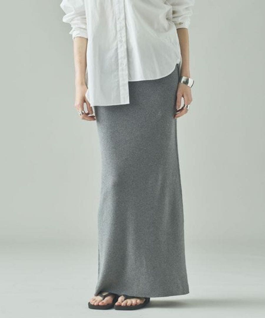 Curensology コットンリブタイトスカート美品