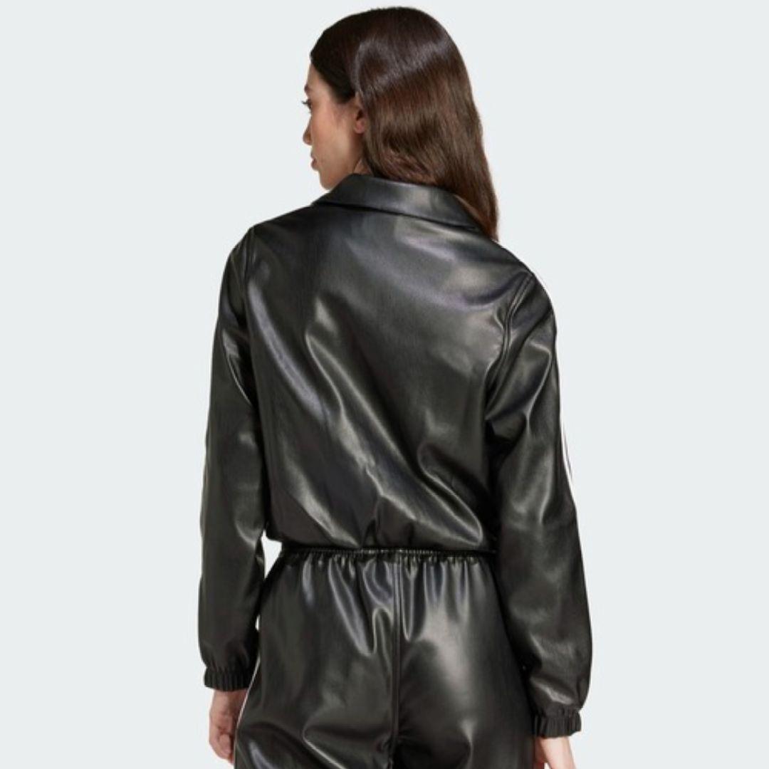 希少M✨adidas ブラック クロップドジャケット　アディダス