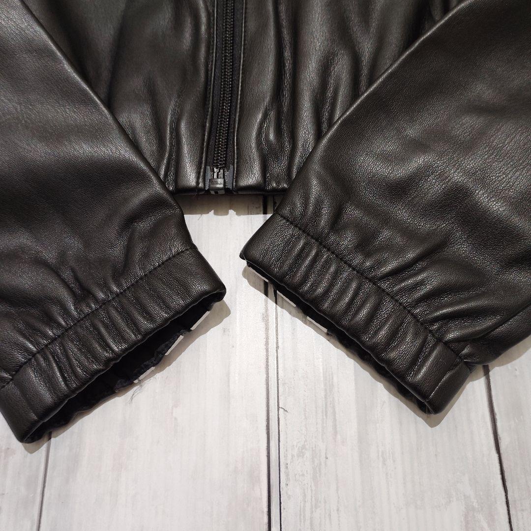 希少M✨adidas ブラック クロップドジャケット　アディダス