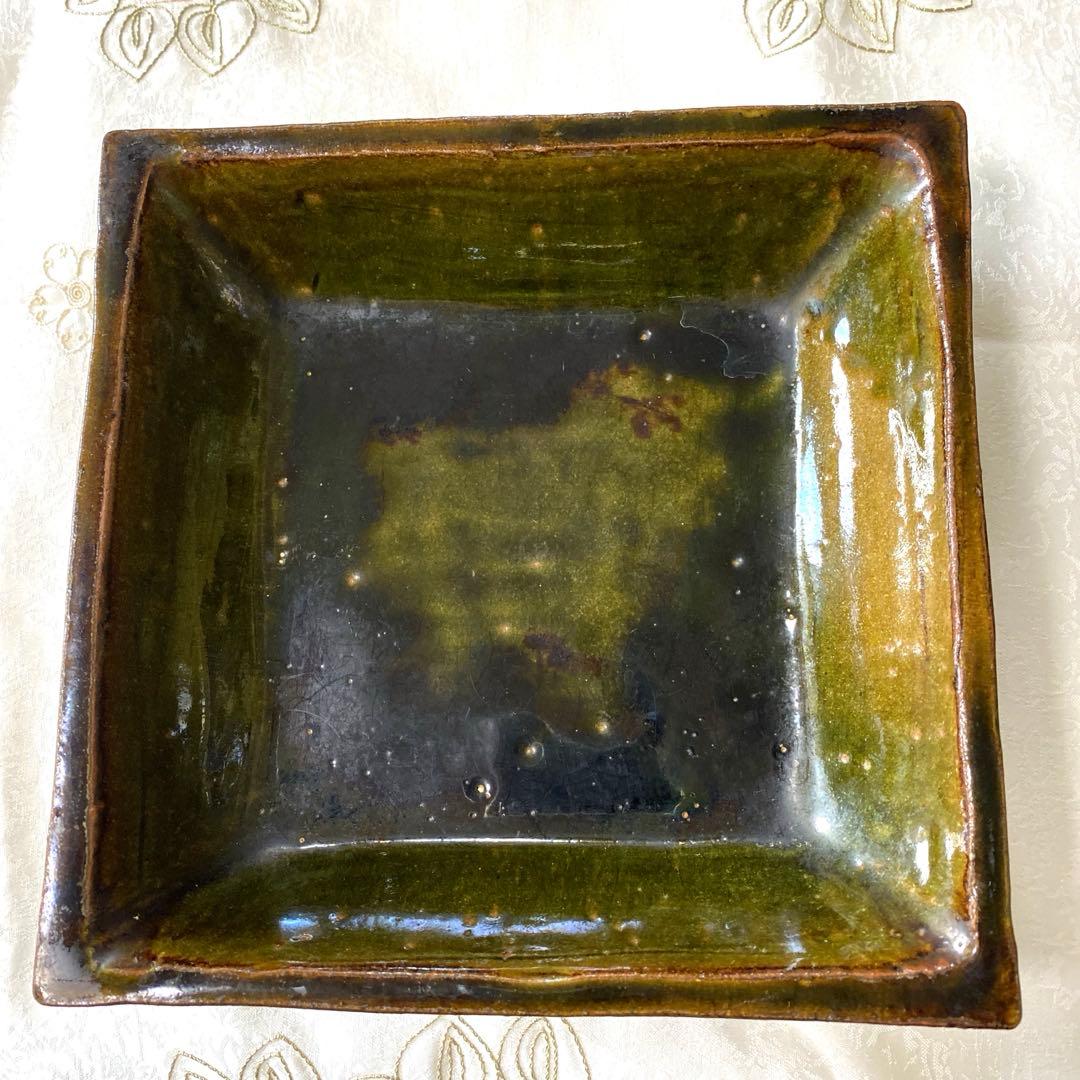 ⭐️織部焼深鉢⭐️陶器・作家さん名は箱を無くして不明です。 ビンテージ物です。