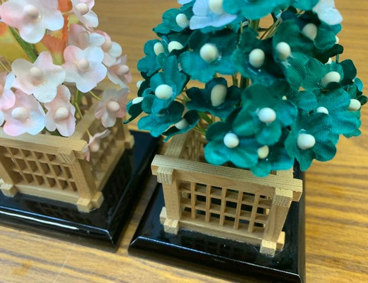 桜橘　花　雛人形　道具　ぴあな