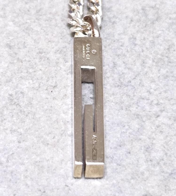 GUCCI グッチ Ag925 カットアウトG　ネックレス　箱付き　42435