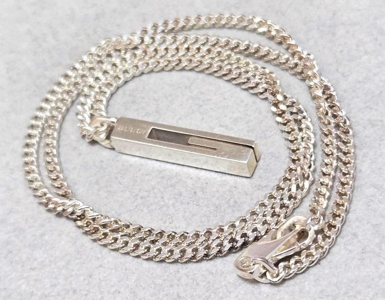 GUCCI グッチ Ag925 カットアウトG　ネックレス　箱付き　42435