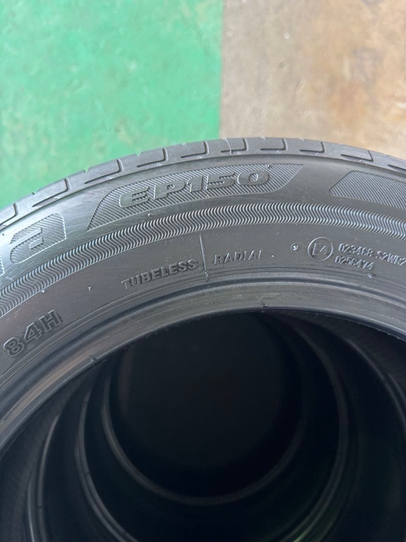 185/60R15 ブリヂストン EP150 夏タイヤ4本。バリ溝！A
