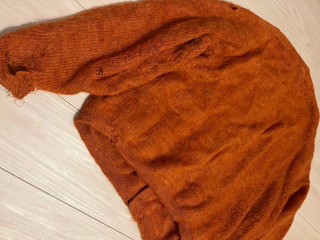 60s Vintage REVERE シャギー モヘア カーディガン ボロ