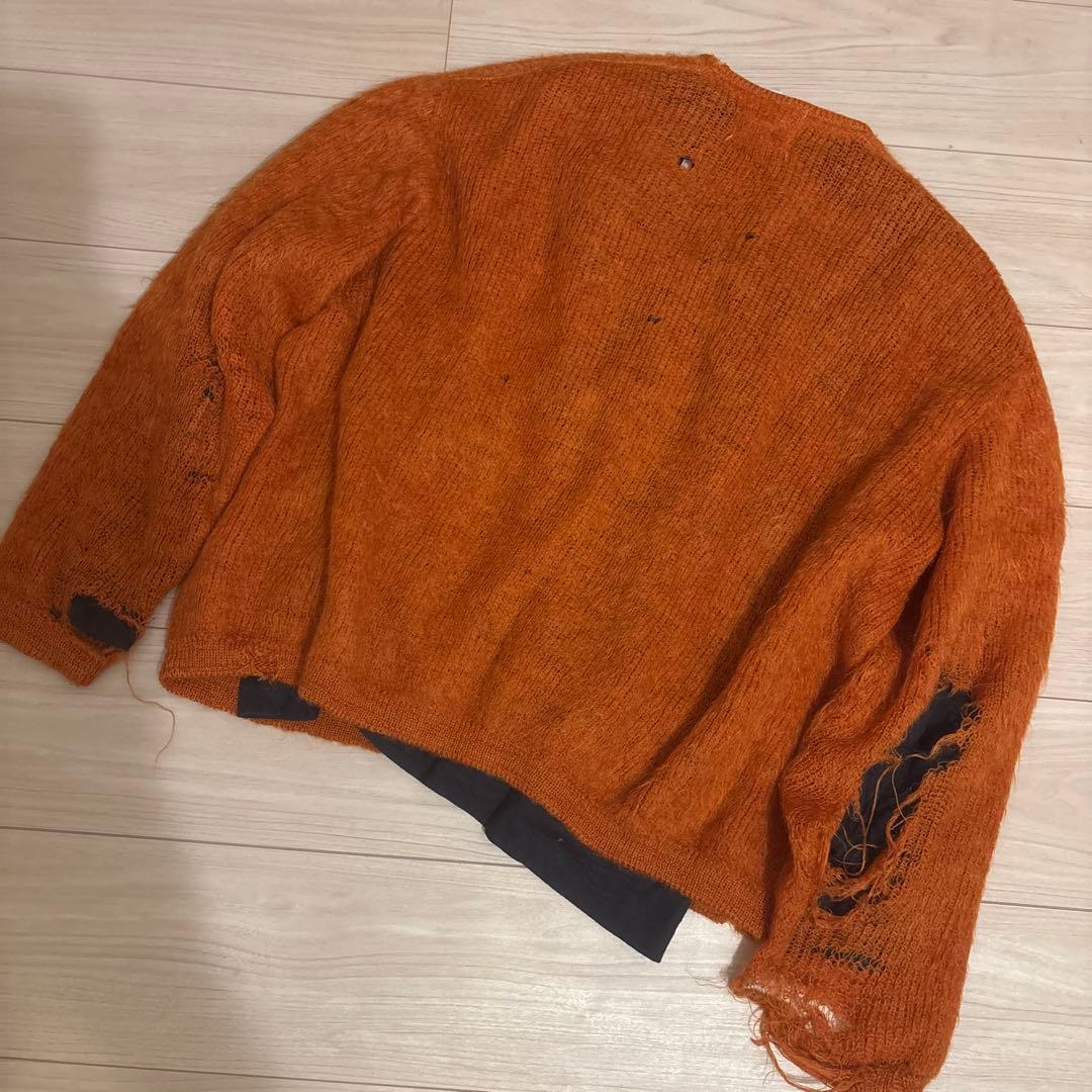 60s Vintage REVERE シャギー モヘア カーディガン ボロ