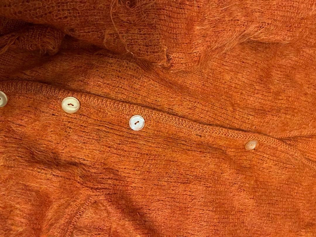 60s Vintage REVERE シャギー モヘア カーディガン ボロ