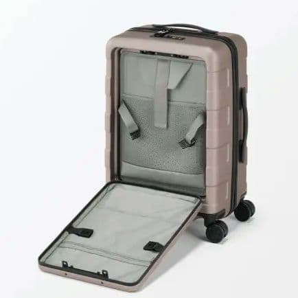 【新品未開封】無印良品 フロントオープンキャリーケース 32L ベージュ